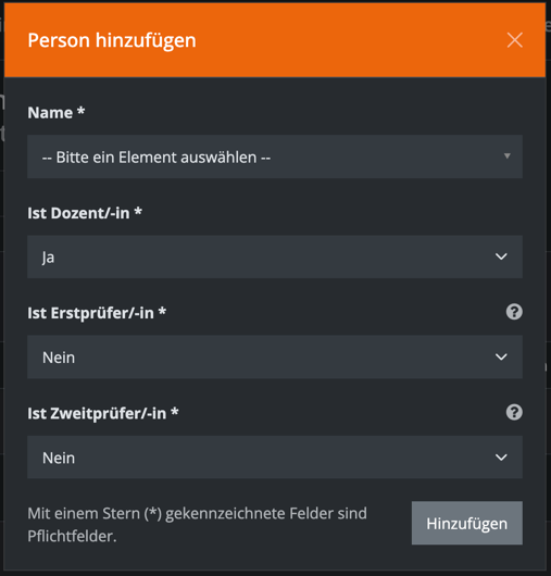 Maske Dozierende / Prüfende