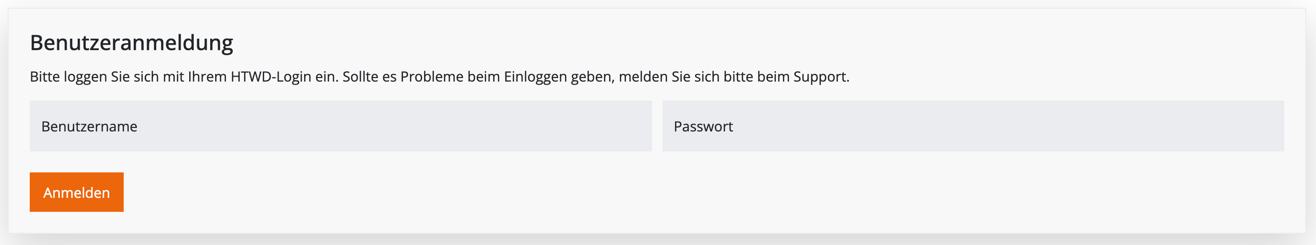 Login-Maske