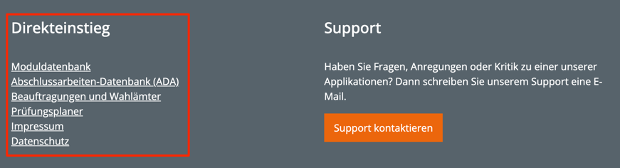 Footer-Menü